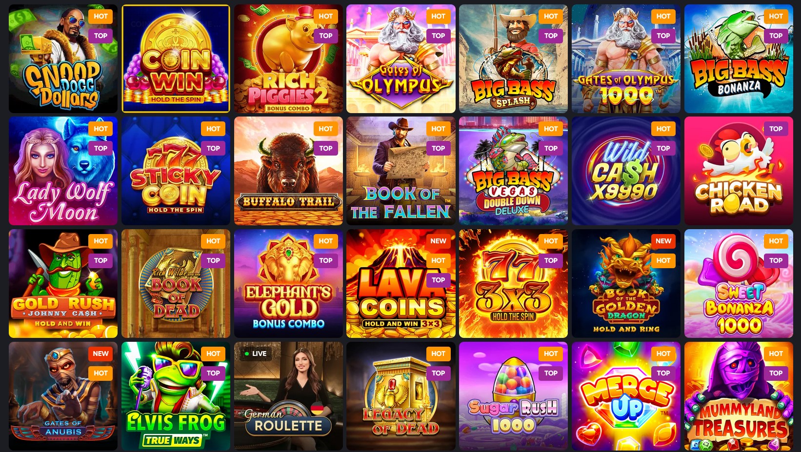 Choosing the right slot from a huge collection
